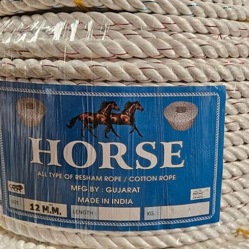 12mm White Resham Rope