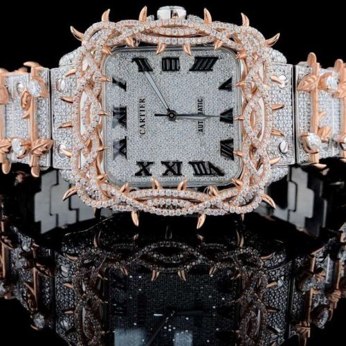 Cartier Luster Hip Hop Custom Crafted Vvs Diamond Watch