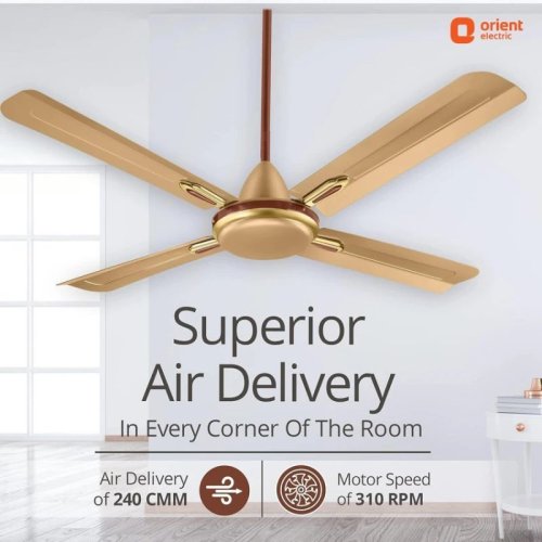 1200 Mm Orient Quadro Ornamental Ceiling Fan