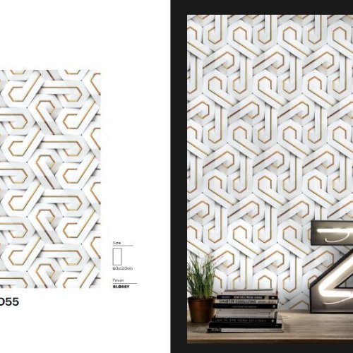 3D Glossy Vitrified Tiles