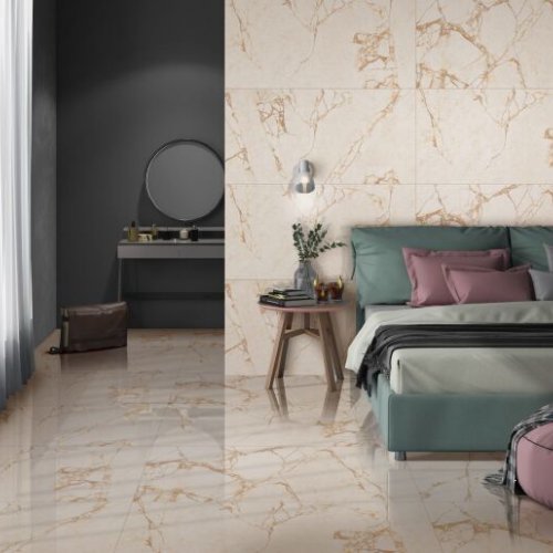 Cicilia Crema Glossy Vitrified Tiles