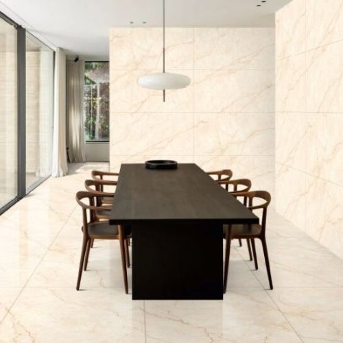 Melta Beige Endless Glossy Vitrified Tiles