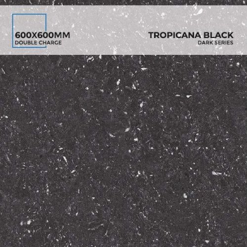 Tropicana Black Double Charge Vitrified Tiles