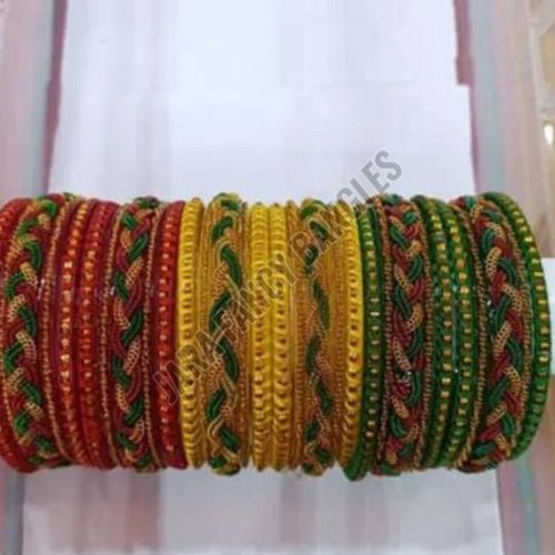 2.6 Inch Fancy Glass Ladies Bangle