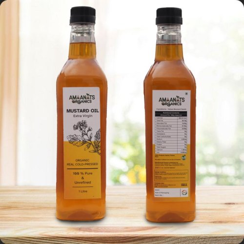 1 Litre Amaanats Organics Mustard Oil