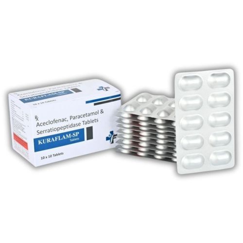 Kuraflam SP Aceclofenac Paracetamol Serratiopeptidase Tablets