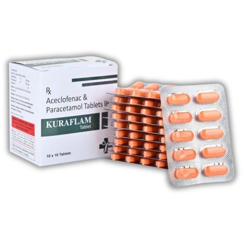 Kurflam Aceclofenac Paracetamol Tablets
