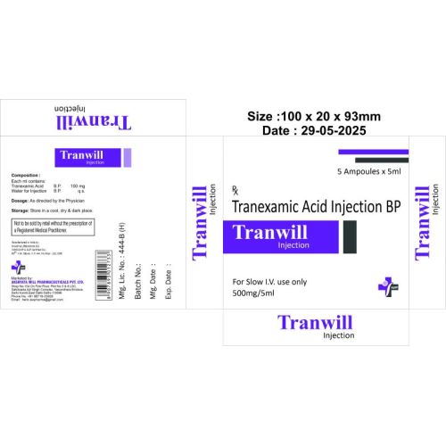 Tranwill Tranexamic Acid Injection