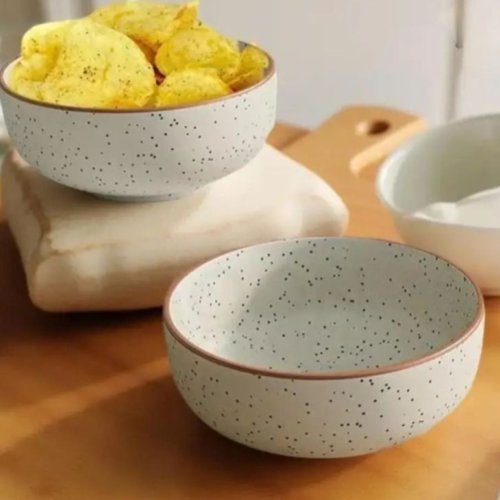 500ml Premium Speckled Ceramic Serving Bowl Set