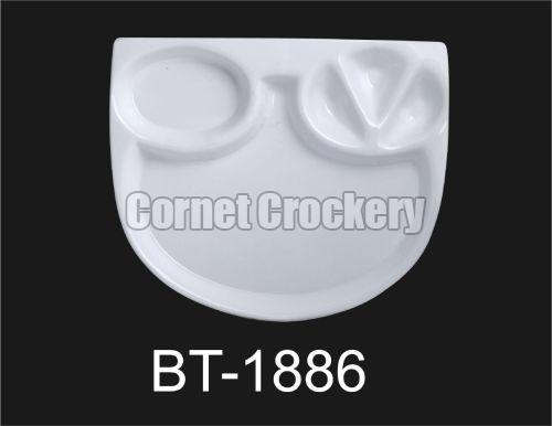 Designer Acrylic Sectioned Plates