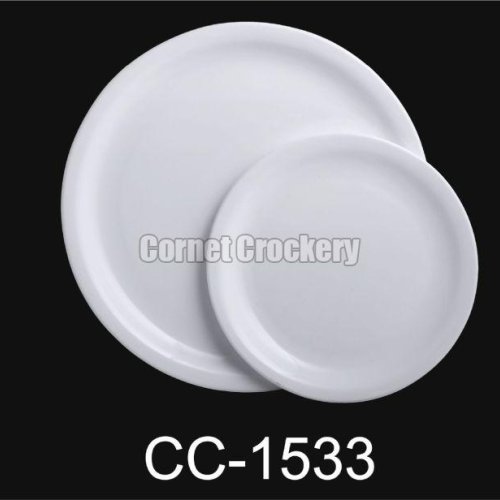 White Acrylic Round Plate