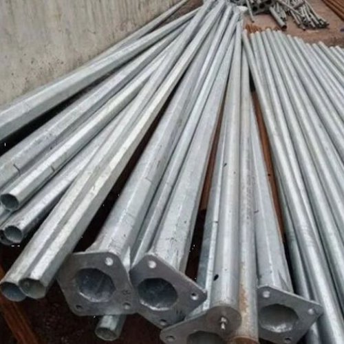 gi solar street light pole