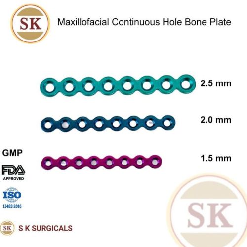 Oral Maxillofacial 1.5 Mm Titanium Mini Bone Plates (Continuous)