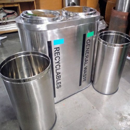 stainless steel dustbin