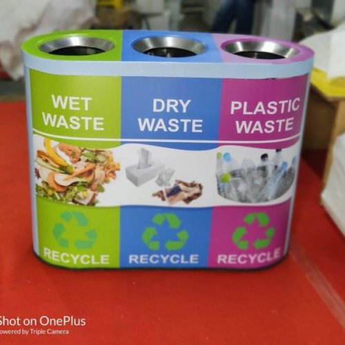 Stainless Steel Trio Dustbin