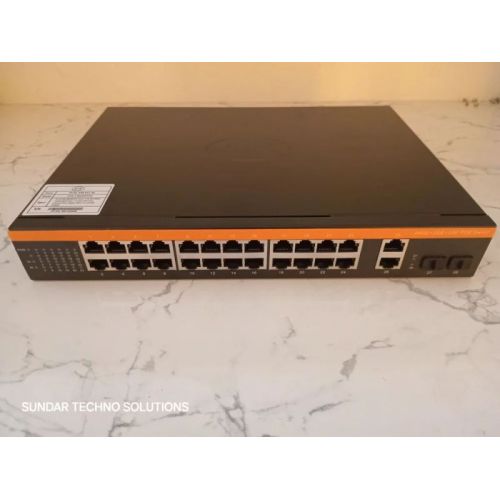 STS 24 Port + 2 SFP + 2 Uplink POE Unmanaged Switch