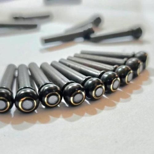 Black Ebony Parisian Eye Dots Bridge Pins