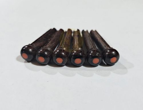 Rose Wood with Dots Bridge Pins
