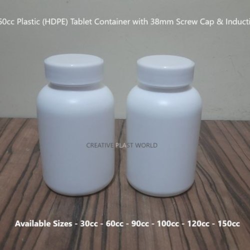 150cc Plastic HDPE Tablet Container
