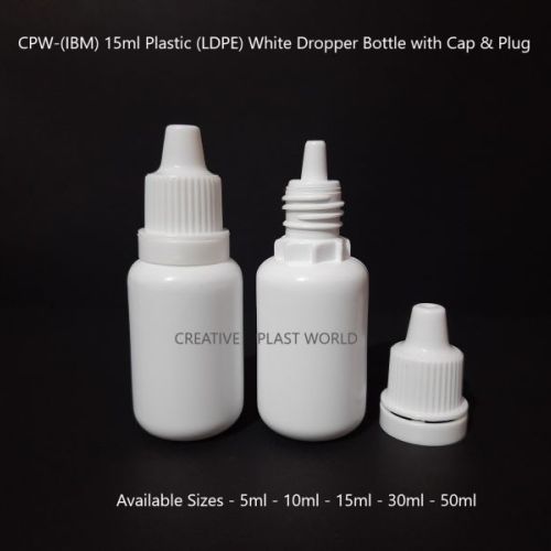 15ml Plastic LDPE Dropper Bottle