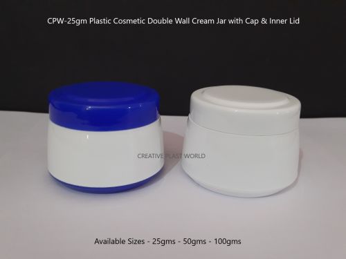 25gm Plastic Cosmetic Cream Jars
