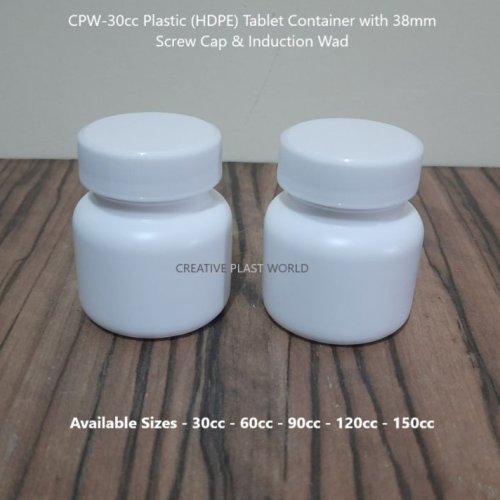 30cc Plastic HDPE Tablet Container