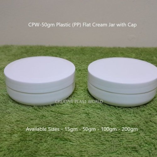 50gm Plastic Cosmetic Cream Jars