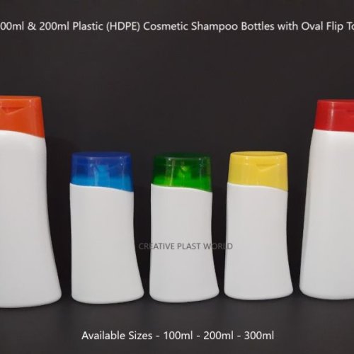 Plastic Cosmetic Shampoo Bottles