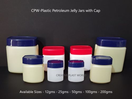 Plastic Petroleum Jelly Jars