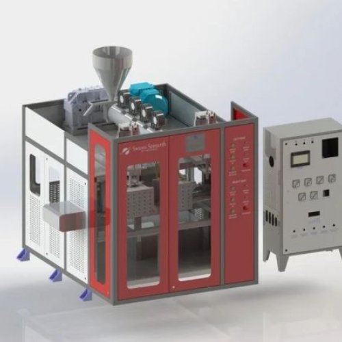 Double Stage Double Head Automatic Blow Moulding Machine