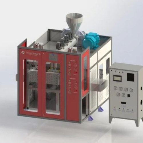 Single Stage Single Head Automatic HDPE Blow Moulding Machine