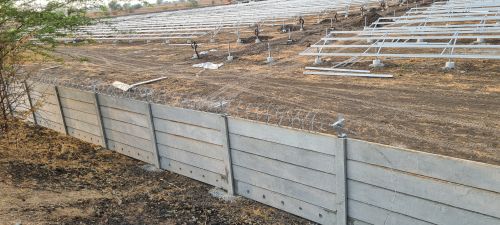 Solar Plant Boundary Wall