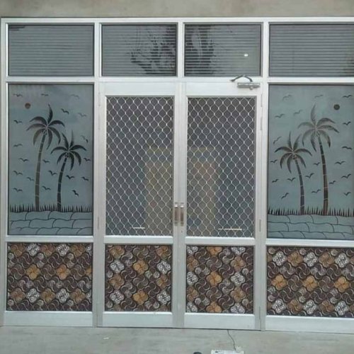 Aluminium Panel Glass Door