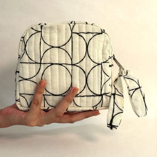 Art Deco Classic Quilted Pouch