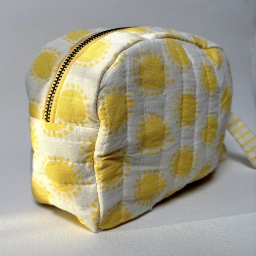 Golden Hour Classic Quilted Pouch