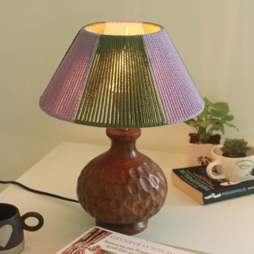 Green &AMP; Purple Lamp Shade