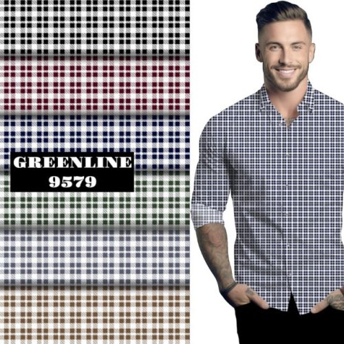 100% Cotton Laffer Finish Print Shirting Fabric