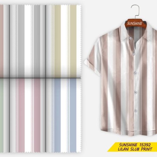 Cotton Waffle Cord Moklino Print Fabric