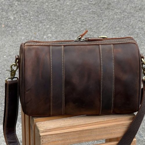 Cow Hunter Leather Duffle Bag