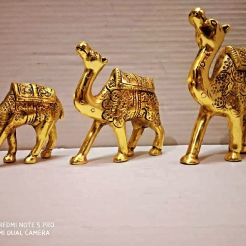 3*10*9 Inch,  Aluminium Camel Statue