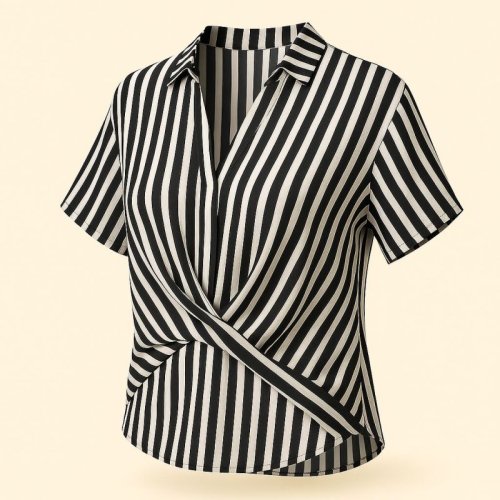 Surplus Ladies Striped Crop Top