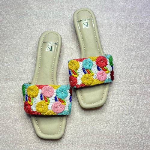 Garden Surprise PU Leather Ladies Sandal