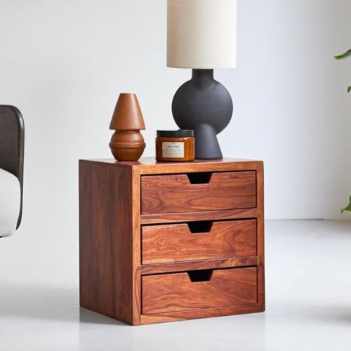Sheesham Wood Bedside Table