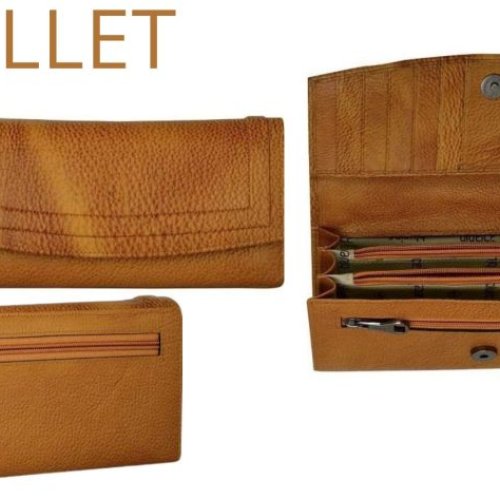Ladies Brown Leather Wallets