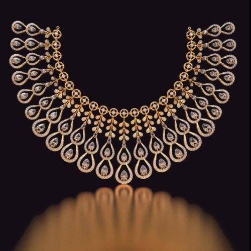 18kt Gold Lab Grown Diamond Luxury Necklace Set