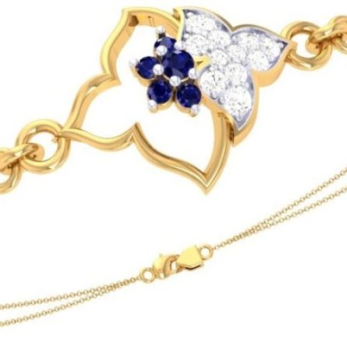 18Kt Gold Lab Grown Diamond Special Rakhi Bracelets