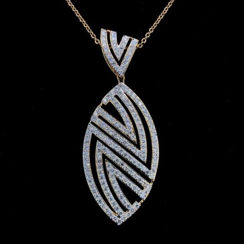 Elegant Gold Diamond Pendant