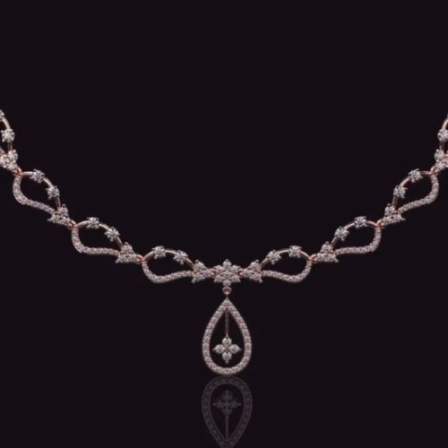 Handcrafted Elegant Lab Grown Diamond Necklace