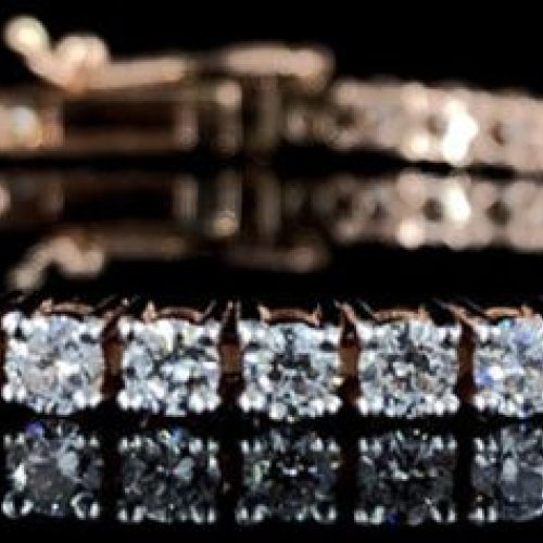 Lab Grown Classy Tennis Diamond Bracelet