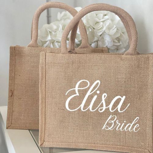 Jute Cosmetic Bags